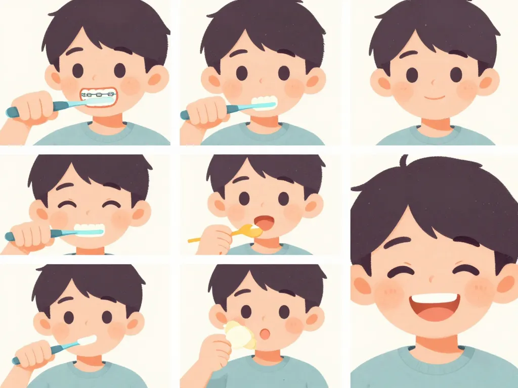 scènes hygiène alimentation sourire bague dentaire