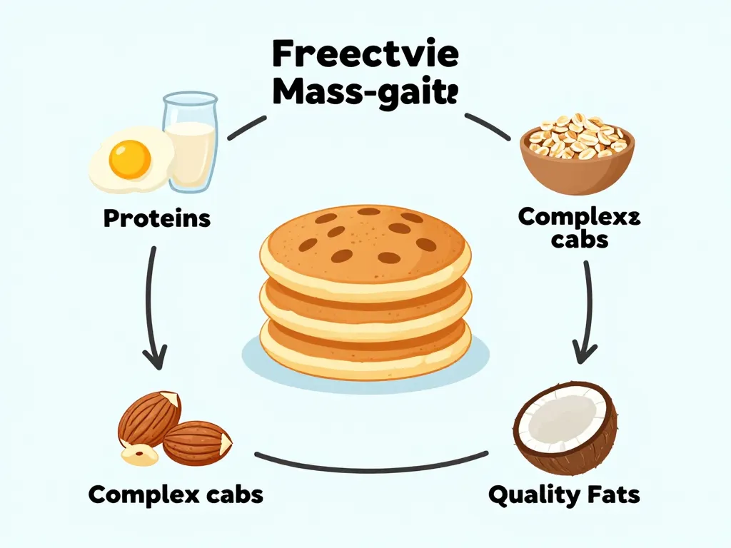 diagramme nutrition pancake prise de masse