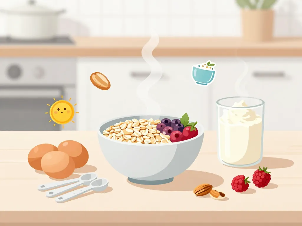 bowl cake hyperprotéiné avec ingrédients affichés sur table