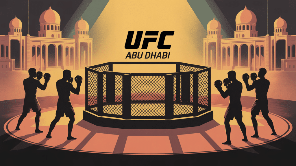 carte UFC Abu Dhabi octogone ambiance Moyen-Orient