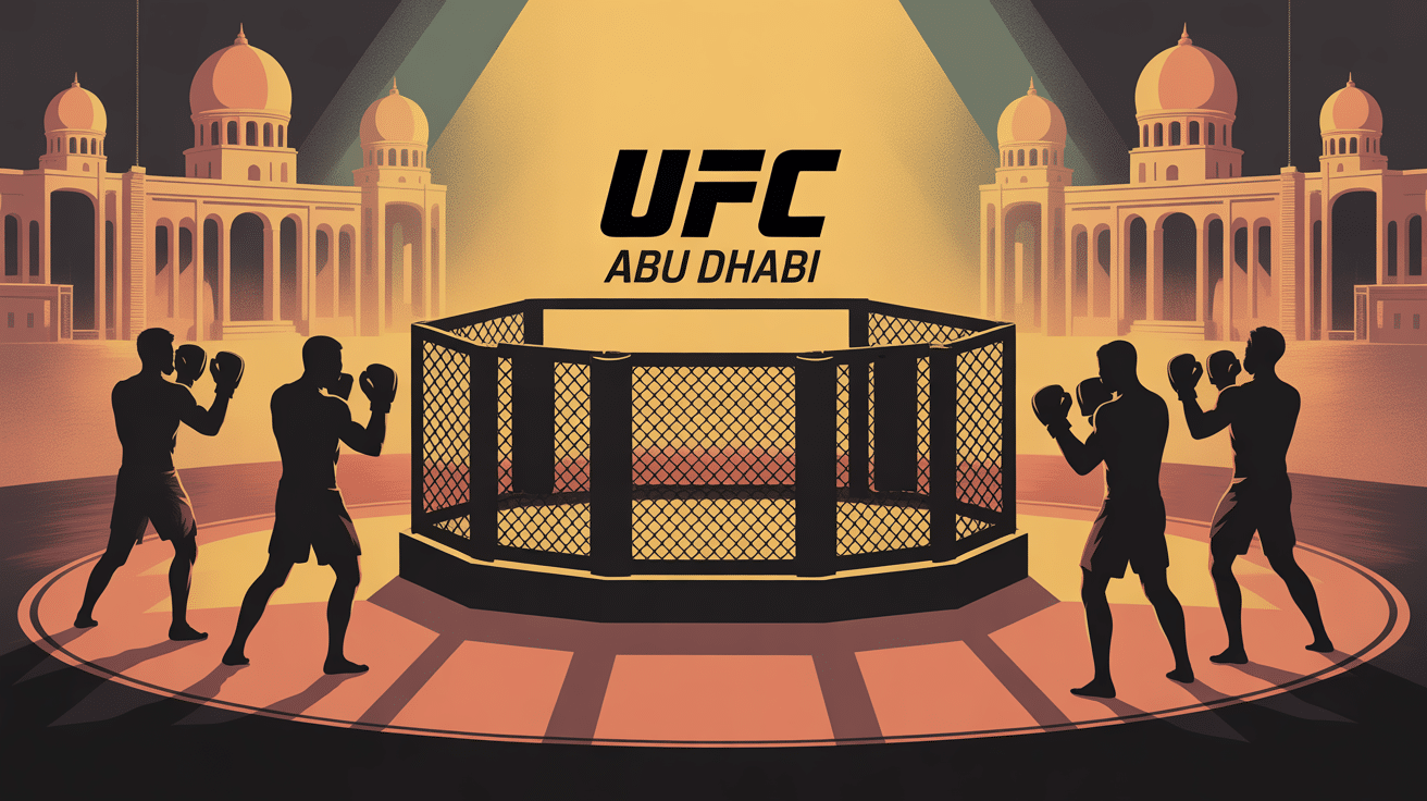 carte UFC Abu Dhabi octogone ambiance Moyen-Orient