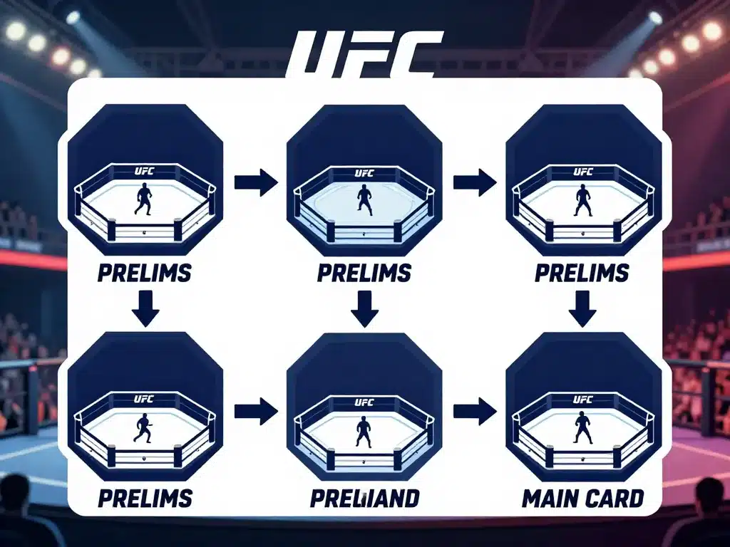 diagramme carte UFC Abu Dhabi étapes event