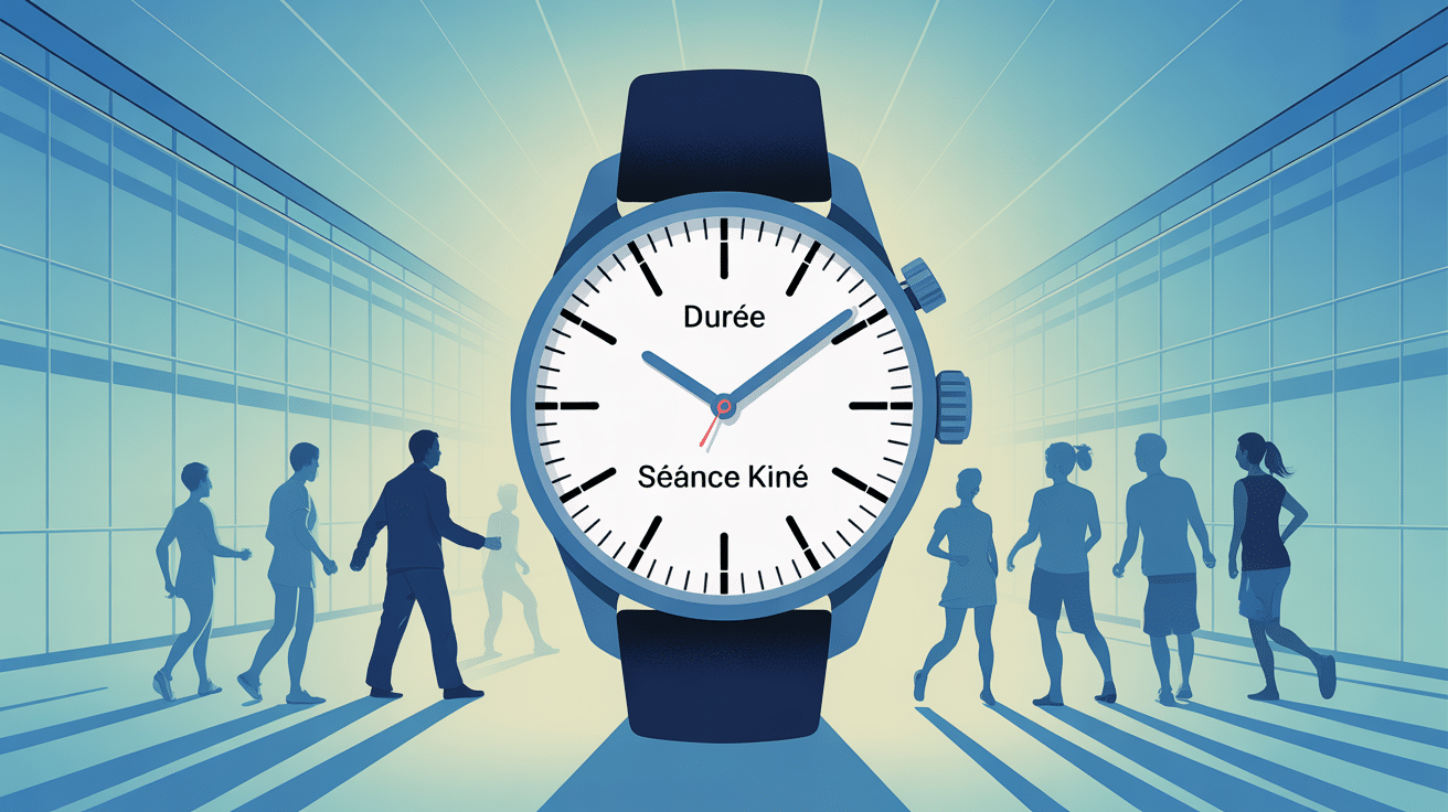 combien dure une séance de kiné montre et patients illustration