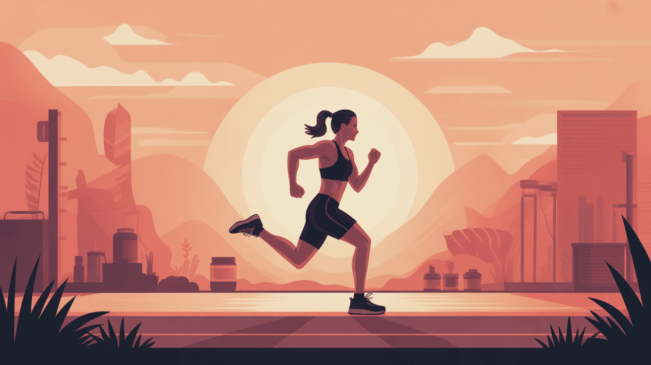 Faire du sport à jeun illustration énergie matin