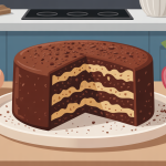 gateau au chocolat proteine sur table moderne avec ingrédients healthy