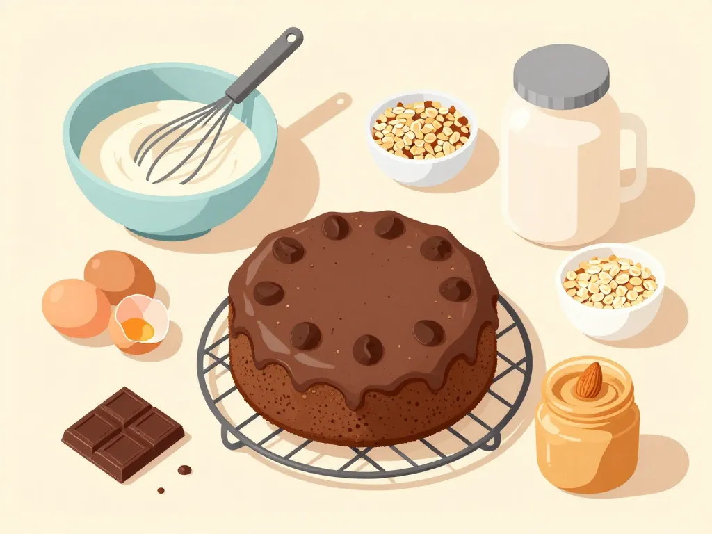 etapes recette gateau au chocolat proteine préparation cuisine