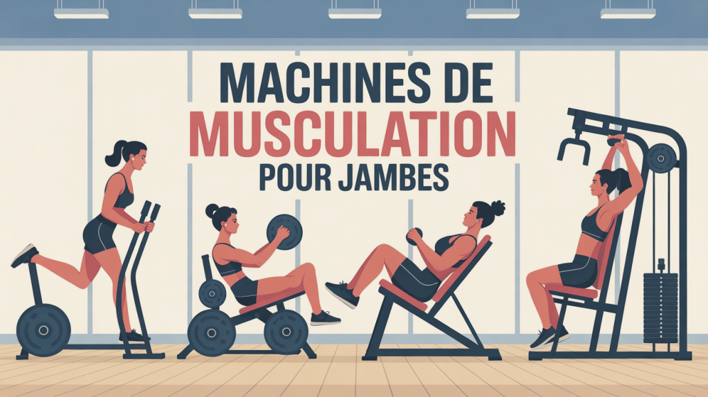 machine musculation pour jambes plusieurs appareils illustration