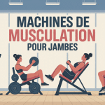 machine musculation pour jambes plusieurs appareils illustration