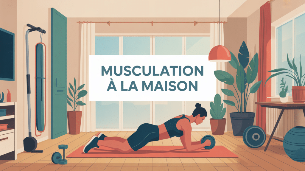 musculation dans la maison, personne s'entraîne intérieur moderne