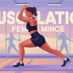 musculation femme mince entraînement illustration