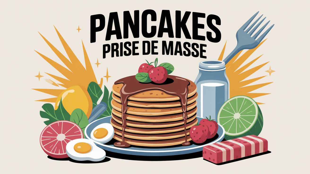illustration pancake prise de masse et nutrition sportive