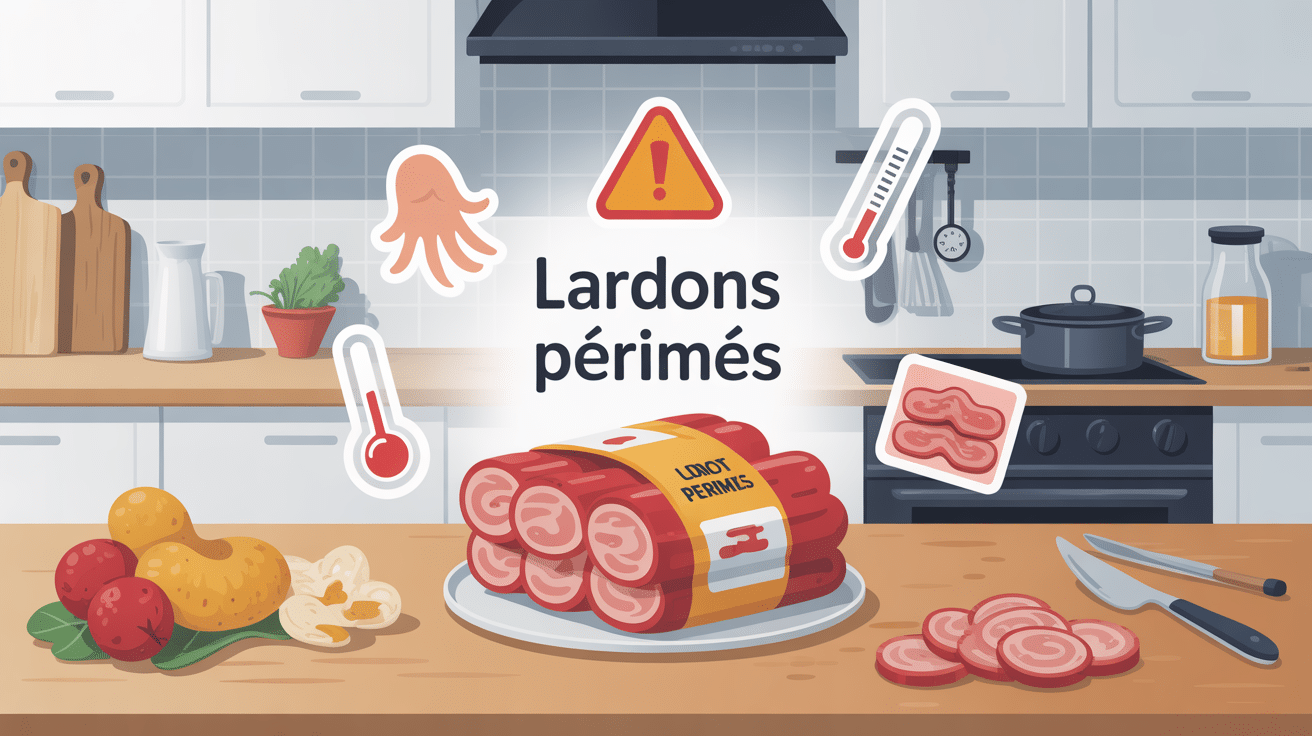peut on manger des lardons périmés illustration dangers