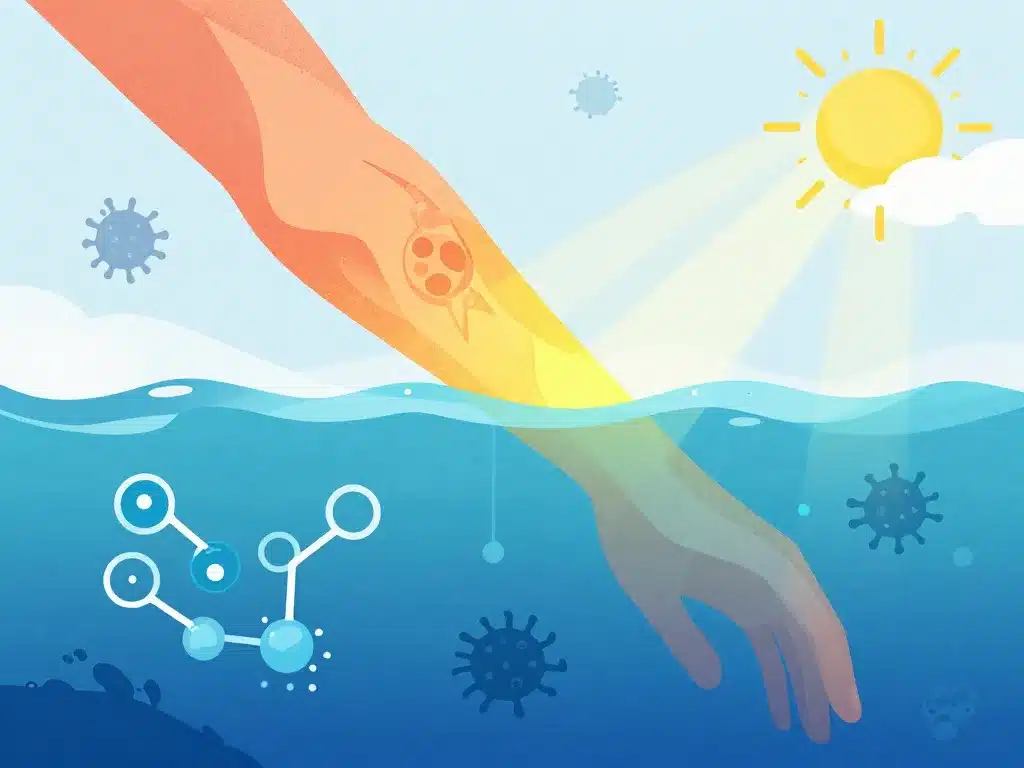 Risques tatouage piscine chlorée et bactéries