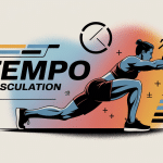 Illustration tempo musculation control du rythme exercice