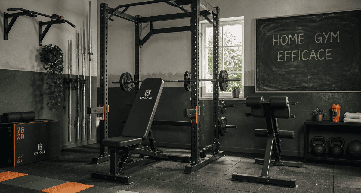 Salle équipée pour musculation à domicile
