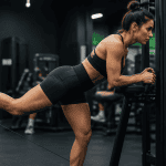 exercice fessier poulie femme kickback