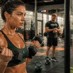 maigrir par la musculation femme haltères