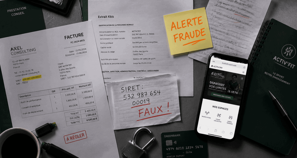 Maison Fitness avis documents SIRET frauduleux