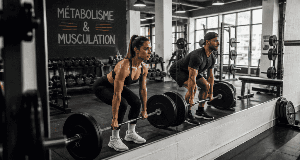 Métabolisme et musculation exercice salle