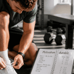 motivation musculation jeune homme carnet salle de sport
