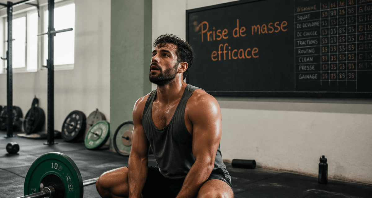 prise de masse musculaire squat salle de sport