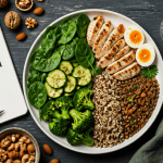 Que faut il manger pour perdre du poids assiette légumes protéines quinoa