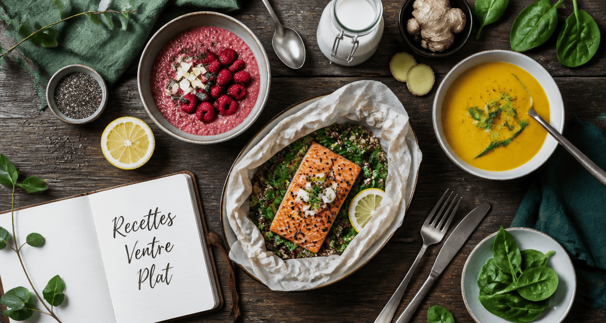 recette pour maigrir le ventre plat en image