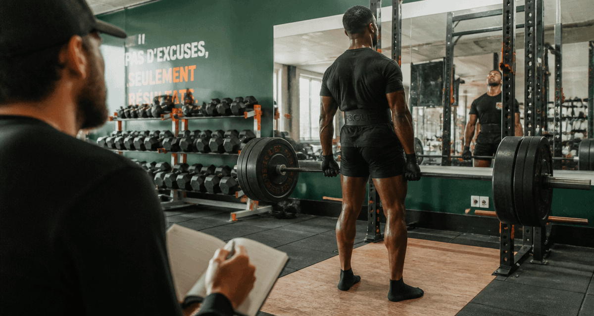 souleve de terre muscle athlète coach