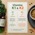 Aliments riches en vitamine k : vitamine K1 & K2 (kale et natto)