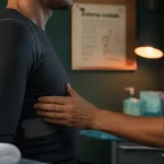 Entorse costale combien de temps : kinésithérapie et strapping sur thorax