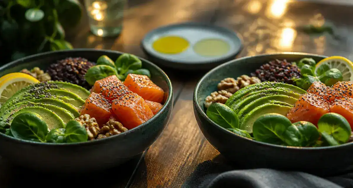 Omega 3 et 6 : ratio alimentaire anti-inflammatoire, bols poke riches en oméga 3 et 6