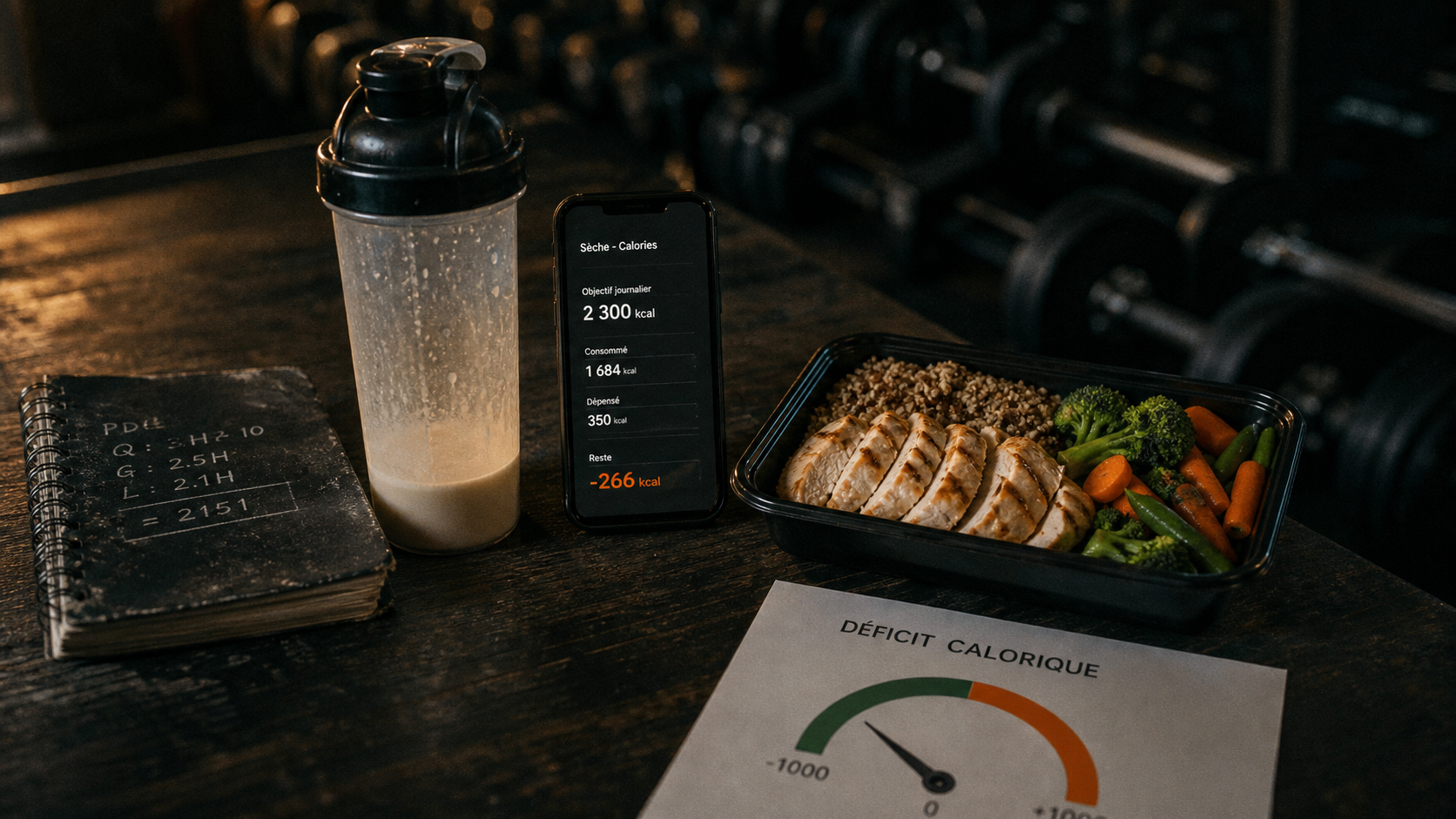 Qu est ce qu une seche : déficit 20% en musculation, assiette protéinée et calories