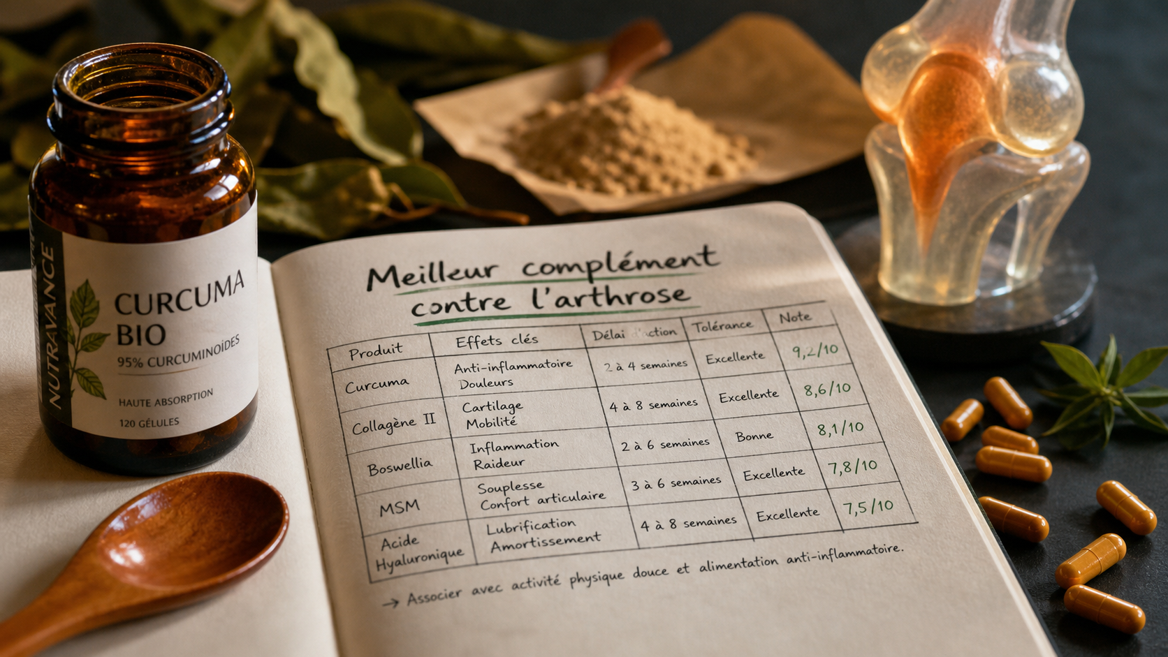 Quel est le meilleur complement alimentaire contre l arthrose : gélules et cartilage