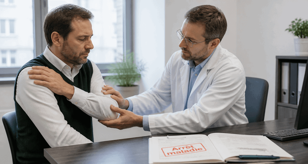 tendinopathie du supra épineux arrêt maladie patient médecin