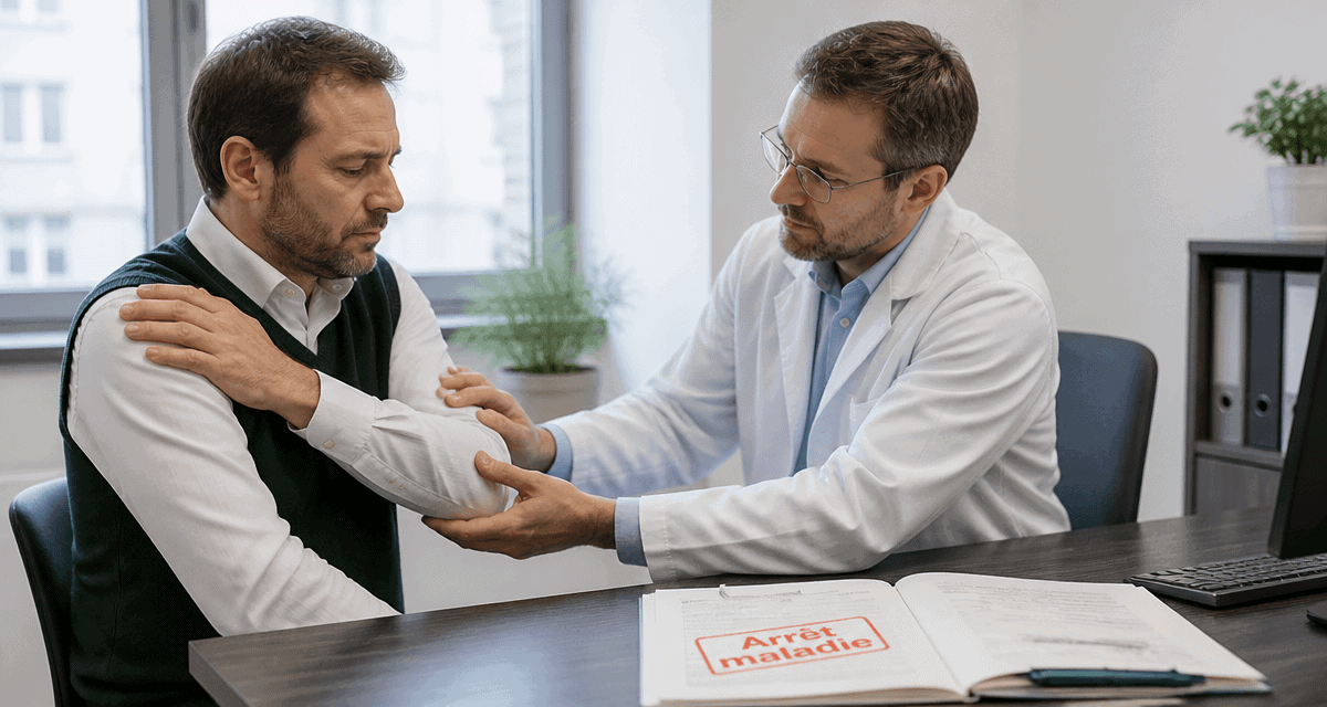 tendinopathie du supra épineux arrêt maladie patient médecin