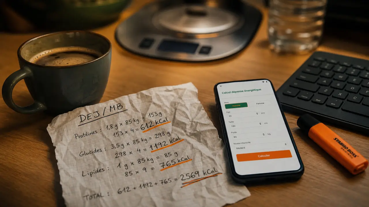 Calcul dépense énergétique MB et NAP : formules et kCal