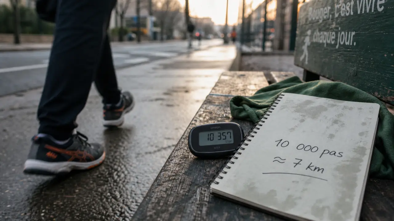 Combien de km faut il marcher par jour : 10 000 pas ≈ 7 km