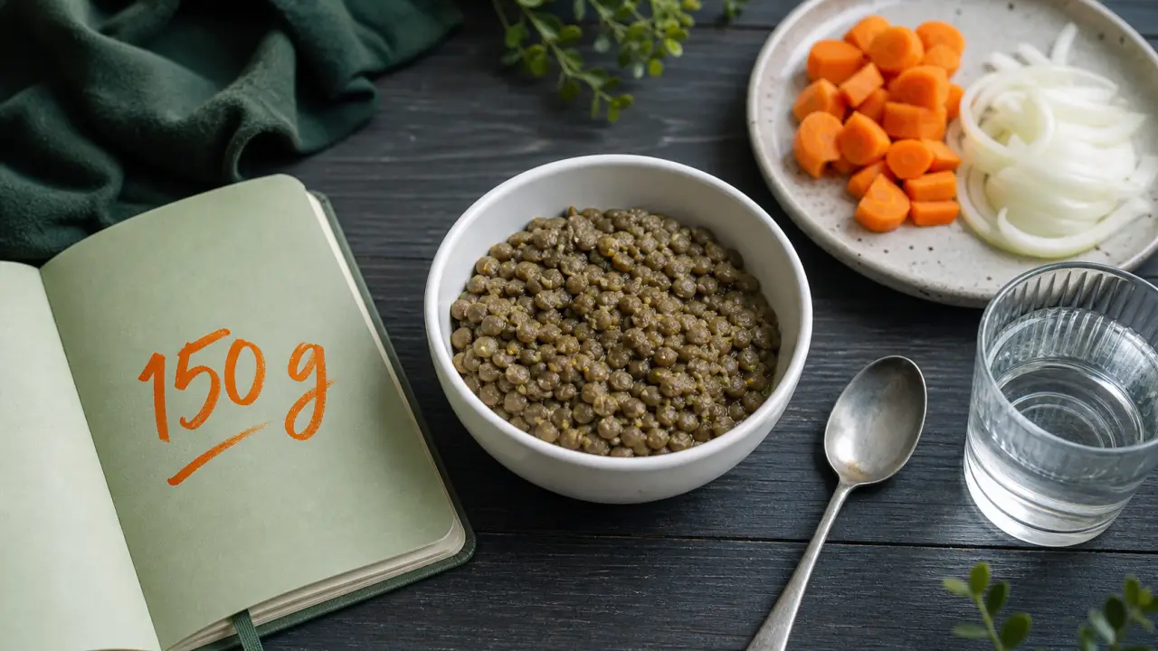 Lentilles calorique : 127 kcal pour 100 g