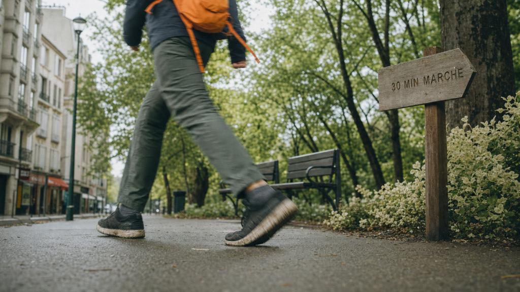 Marche 30 minutes par jour : adulte marche en ville