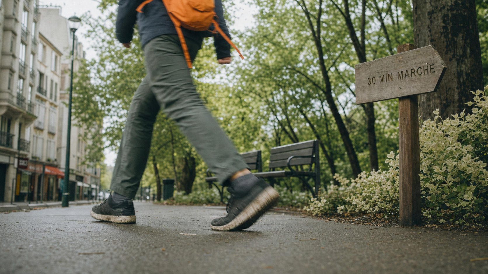 Marche 30 minutes par jour : adulte marche en ville