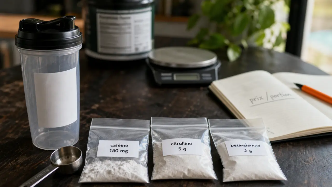 Meilleur pre workout : 150 ou 200 mg de caféine, shaker et ingrédients