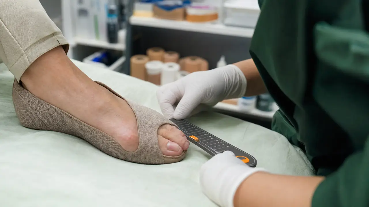 Oignon pied : bosse hallux valgus sur l’avant-pied