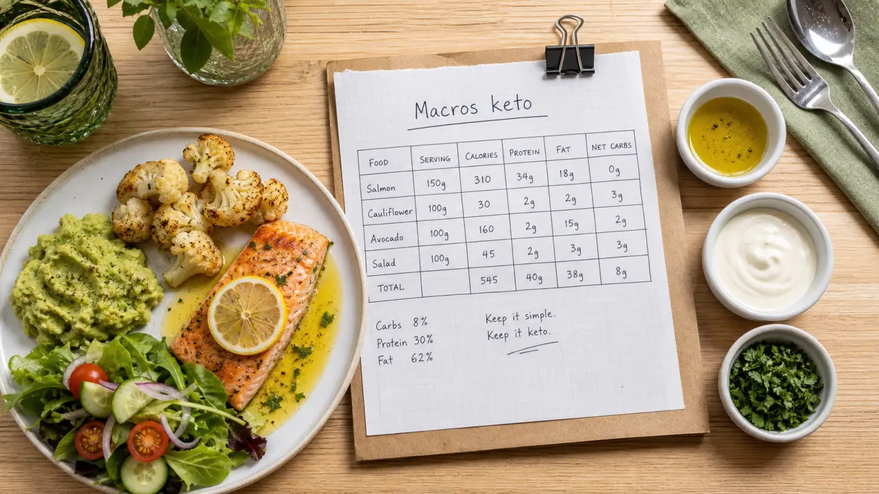 Recette keto : repas avec moins de 50 g de glucides par jour