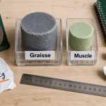 1kg de graisse vs 1kg de muscle : même poids, volume différent