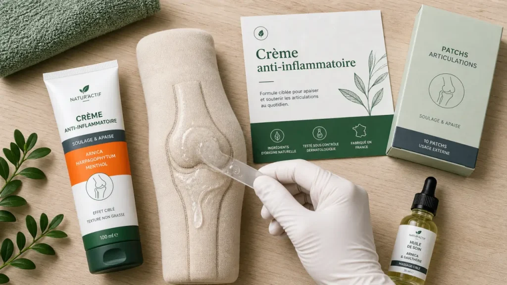 Douleur musculaire, arthrose, tendinite : quelle crème anti-inflammatoire choisir selon l’actif ?