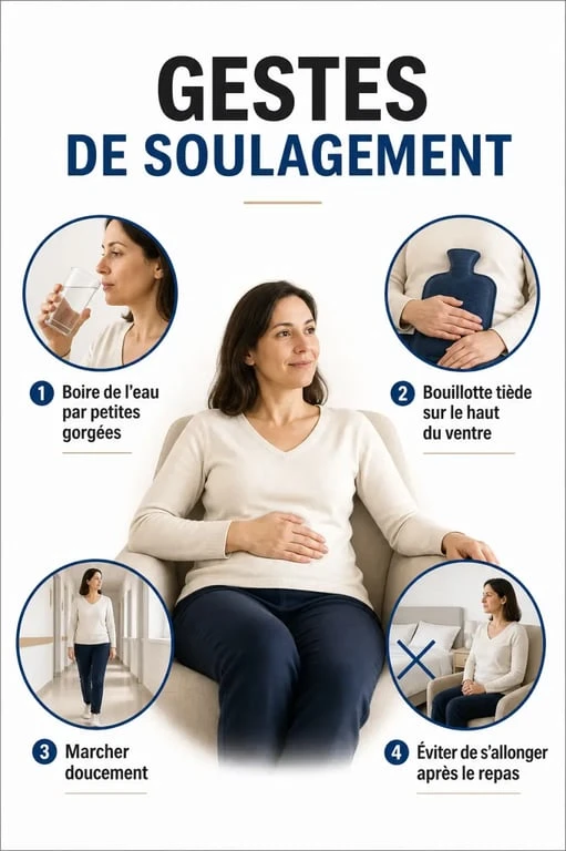 Crampe estomac que faire : gestes immédiats pour soulager la douleur