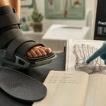 Entorse de fatigue au pied : fracture de fatigue du pied, botte de décharge