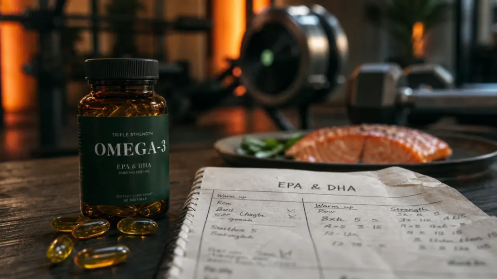 Oméga-3 en musculation : récupération, synthèse protéique et dosages à connaître