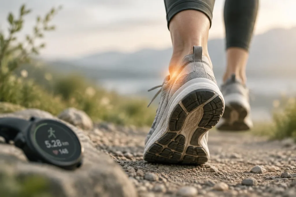 Reprendre la course avec une douleur au talon : charge, chaussures et progression