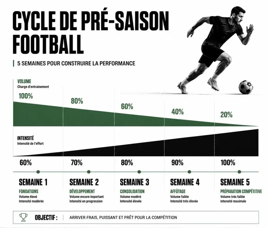 Programme de préparation physique en football sur 5 semaines avant la reprise